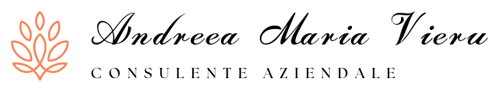 Logo di AMV Consulenza in orizzontale con simbolo arancione e sfondo trasparente